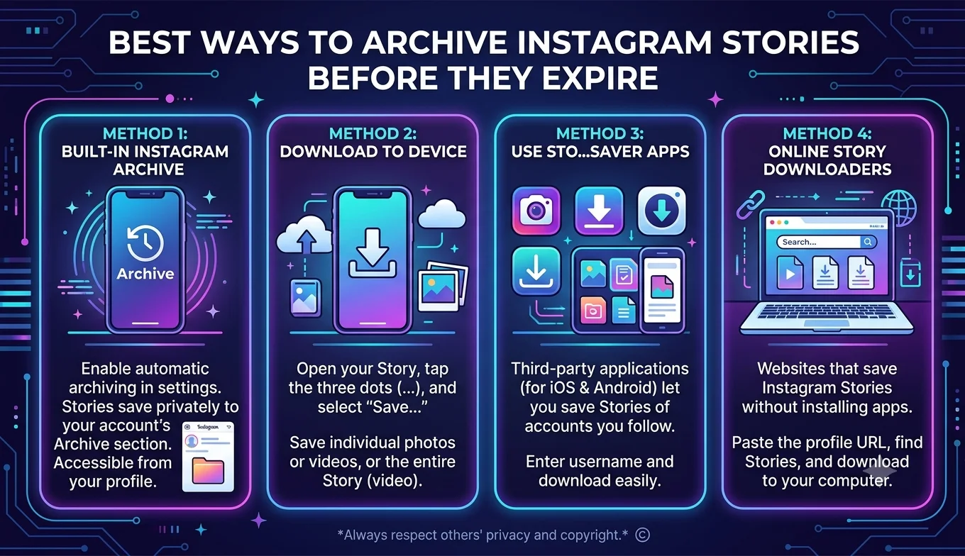 Best Ways to Archive Instagram Stories Before They Expire