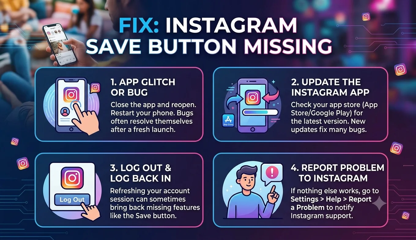 Instagram Save Button Missing? Heres the Fix