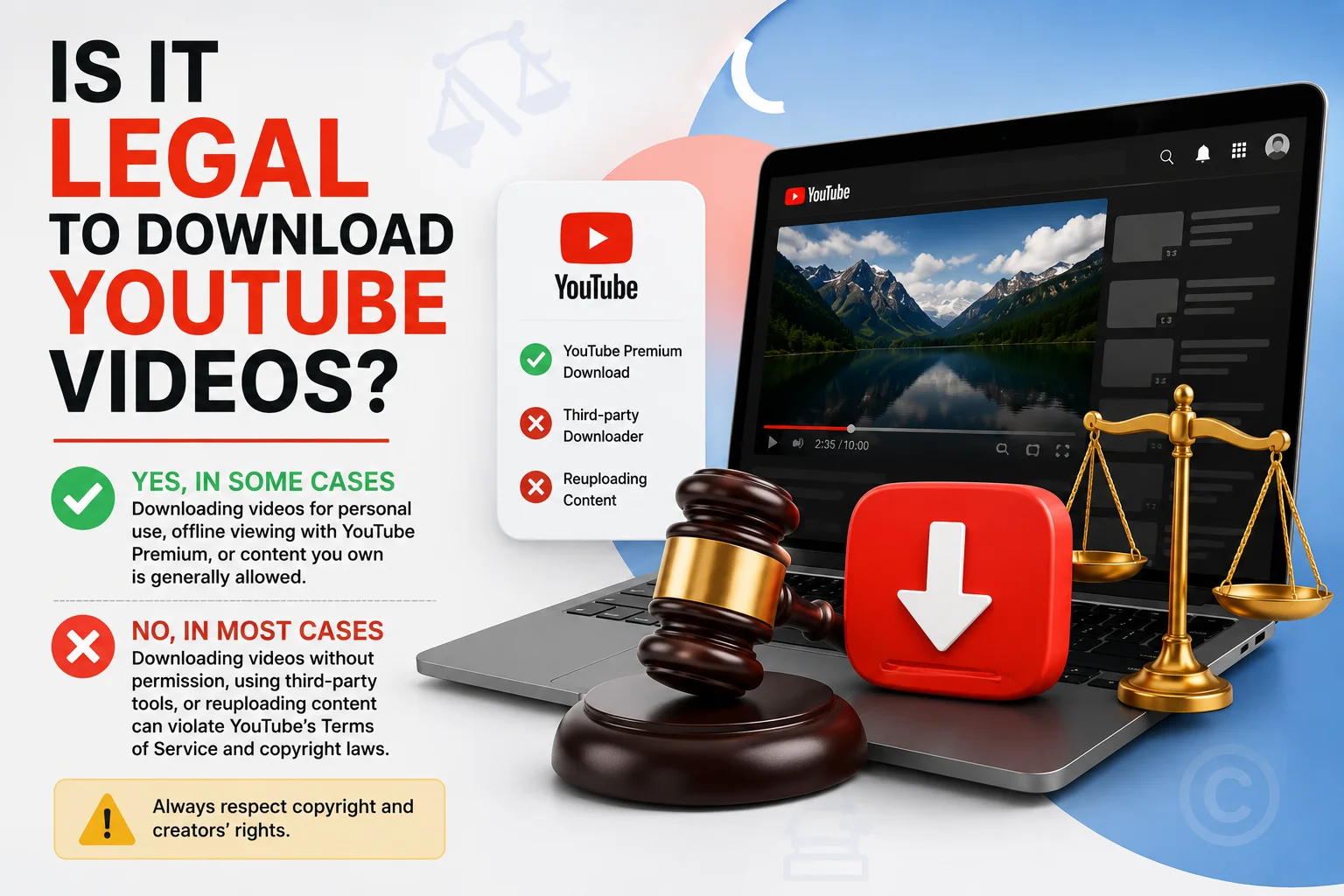 Is It Legal to Download YouTube Videos? What the Rules Actually Say