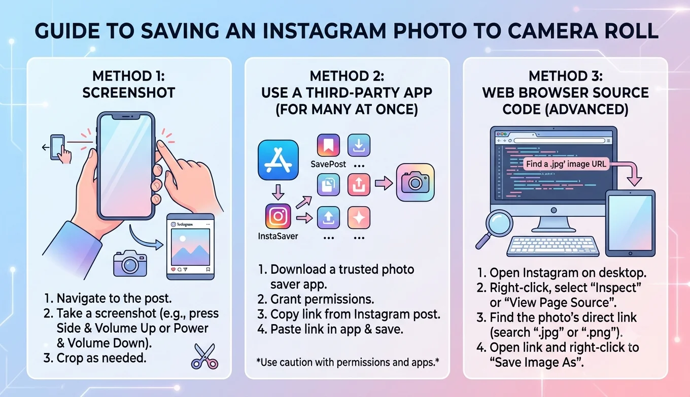 How to Save an Instagram Photo to Your Camera Roll